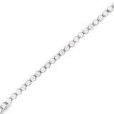 Lady's White 14 Karat Tennis Bracelet Length 7 With 62 = 1.98Twt Round