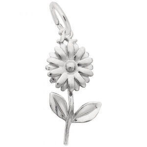 Rembrandt Charms Daisy Flower Charm Sterling Silver