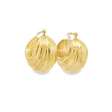 Estate Fancy Hoop Earrings