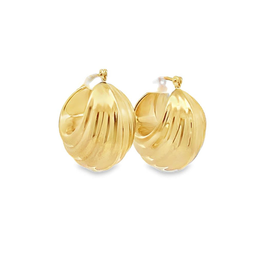 Estate Fancy Hoop Earrings
