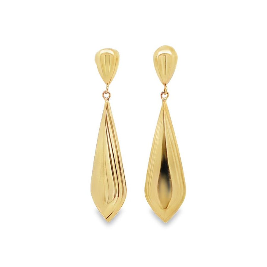 Estate Yellow Gold Drop Earrings