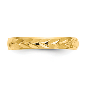 Quality Gold 14k Diamond-Cut Toe Ring