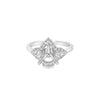 Nelson Lady's White 14 Karat Diamond Cluster Halo Ring Mounting