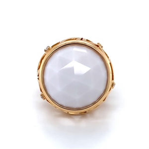 Estate White Quartz Ring