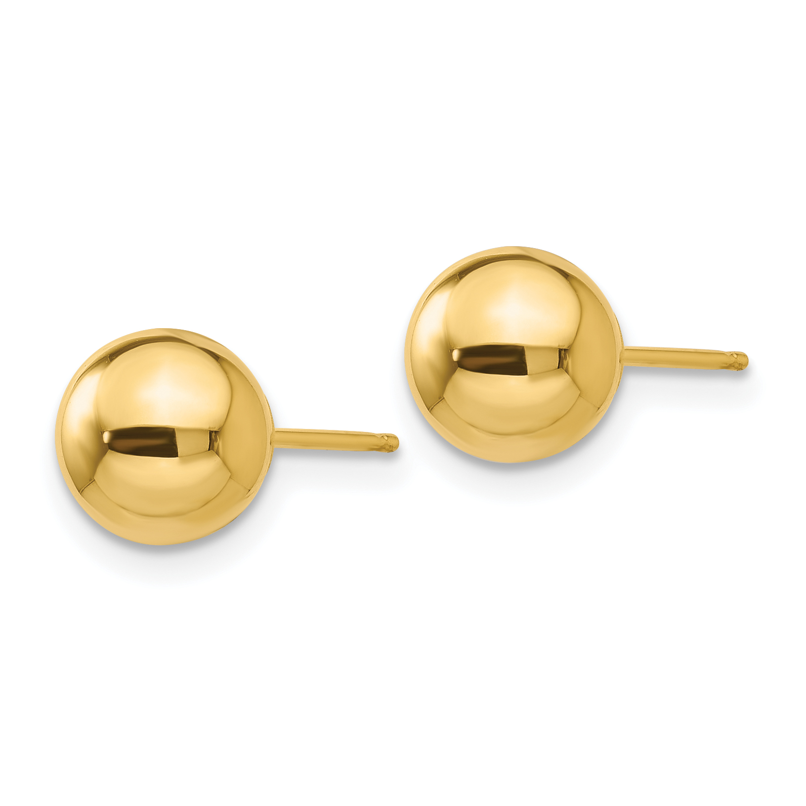 Quality Gold 14k Polished 7mm Ball Post Earrings
